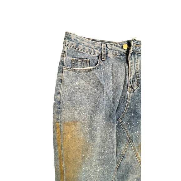 Xplusware Gold Metallic Denim Maxi Skirt – Size Large - Picture 3 of 12